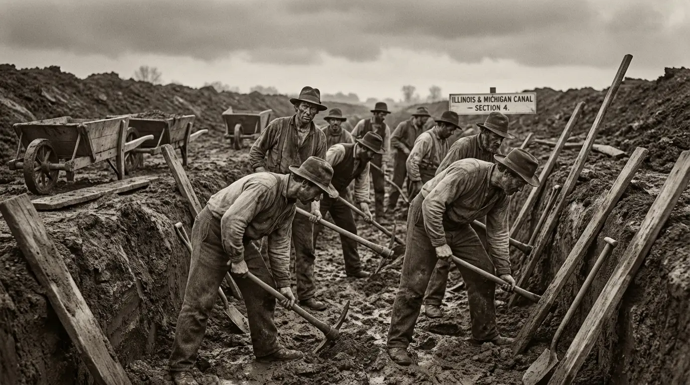 Irish canal diggers